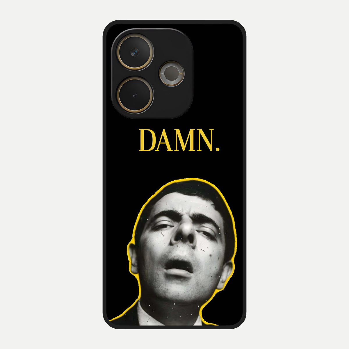  Mr Bean Damn Glass Case For Oppo A5 Pro back cover – full design glossy printed glass finish