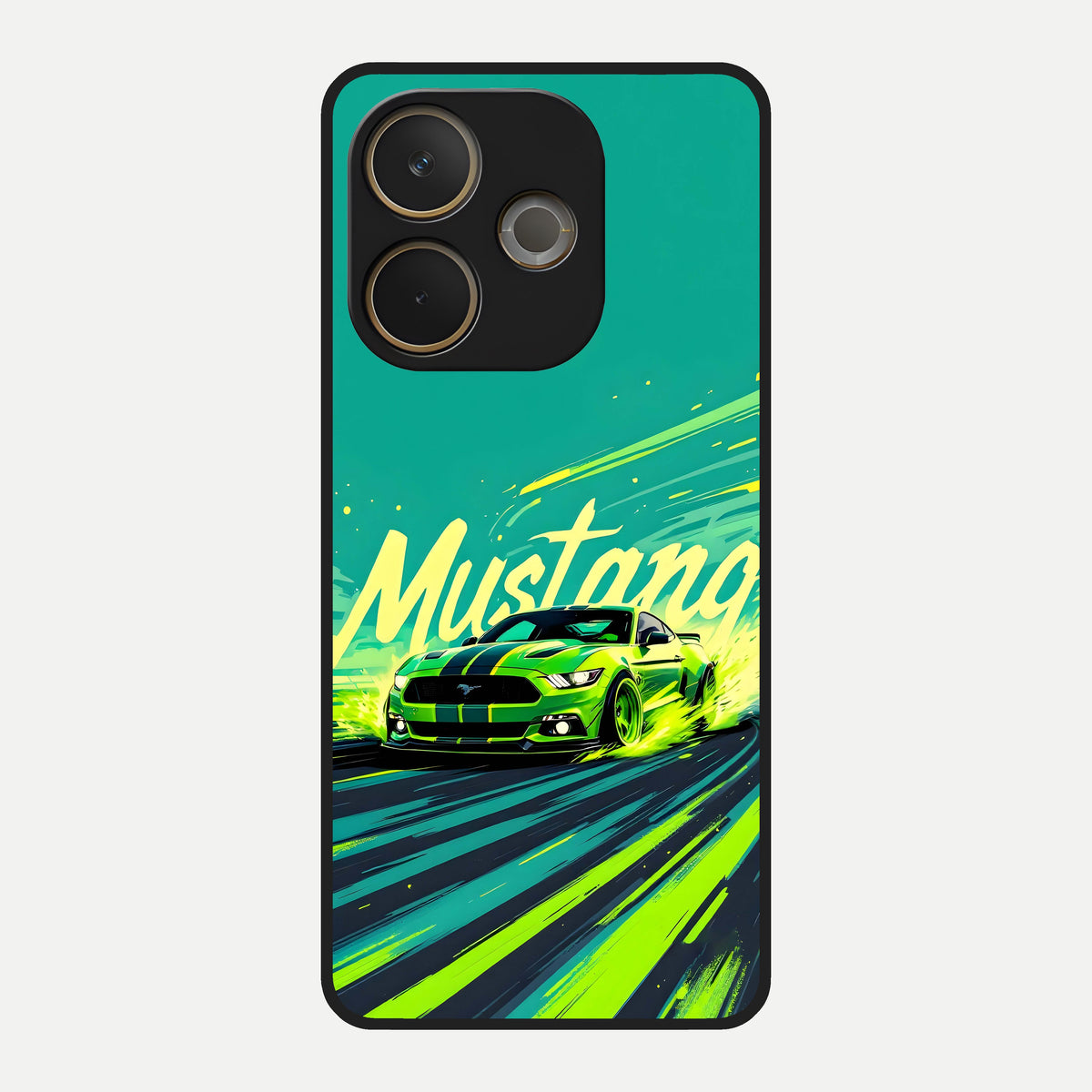  Mustang Bang Glass Case For Oppo A5 Pro back cover – full design glossy printed glass finish