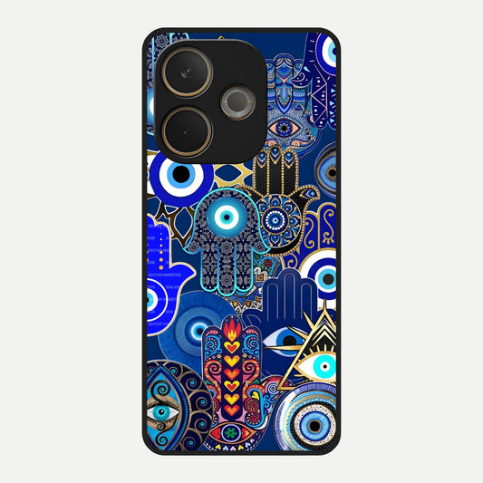  Mystic Palm Guard Glass Case For Oppo A5 Pro back cover – full design glossy printed glass finish