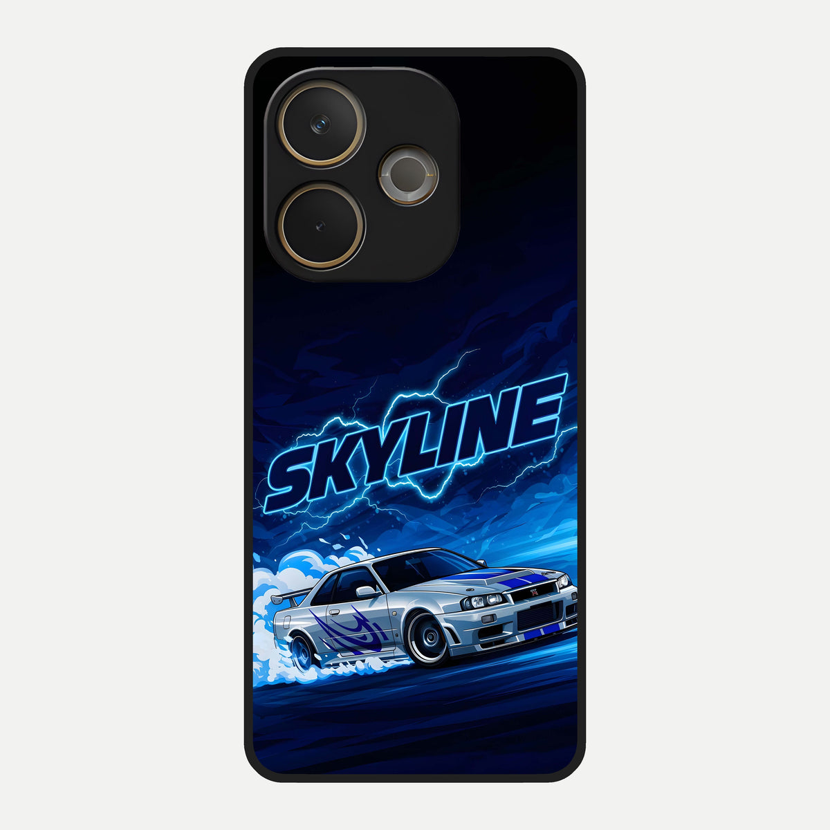  Neon Drift Beast Glass Case For Oppo A5 Pro back cover – full design glossy printed glass finish