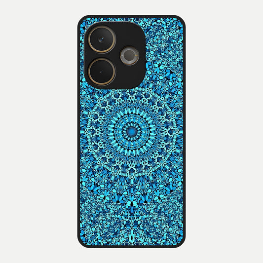  Ocean Bloom Mandala Glass Case For Oppo A5 Pro back cover – full design glossy printed glass finish