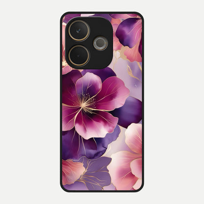  Pink Bouquet Florals Glass Case For Oppo A5 Pro back cover – full design glossy printed glass finish