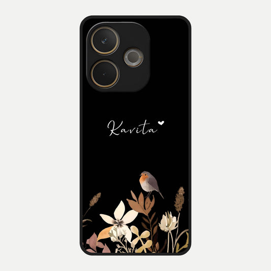  Quiet Garden Tune Custom Name Glass Case For Oppo A5 Pro back cover – full design glossy printed glass finish