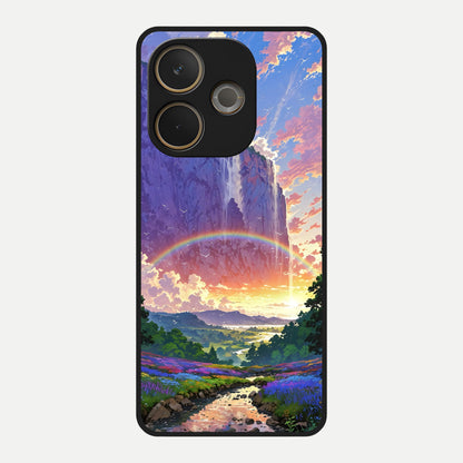  Rainbow Valley Dream Glass Case For Oppo A5 Pro back cover – full design glossy printed glass finish