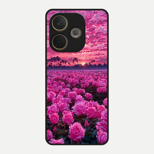  Rose Sunset Valley Glass Case For Oppo A5 Pro back cover – full design glossy printed glass finish