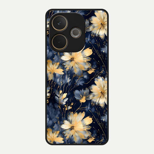  Royal Petal Dream Glass Case For Oppo A5 Pro back cover – full design glossy printed glass finish