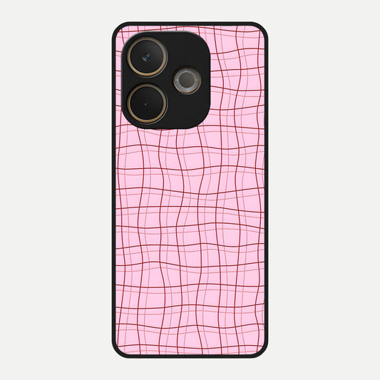  Soft Grid Bliss Glass Case For Oppo A5 Pro back cover – full design glossy printed glass finish