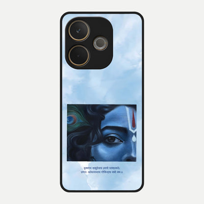  Spiritual Krishna Glass Case For Oppo A5 Pro back cover – full design glossy printed glass finish