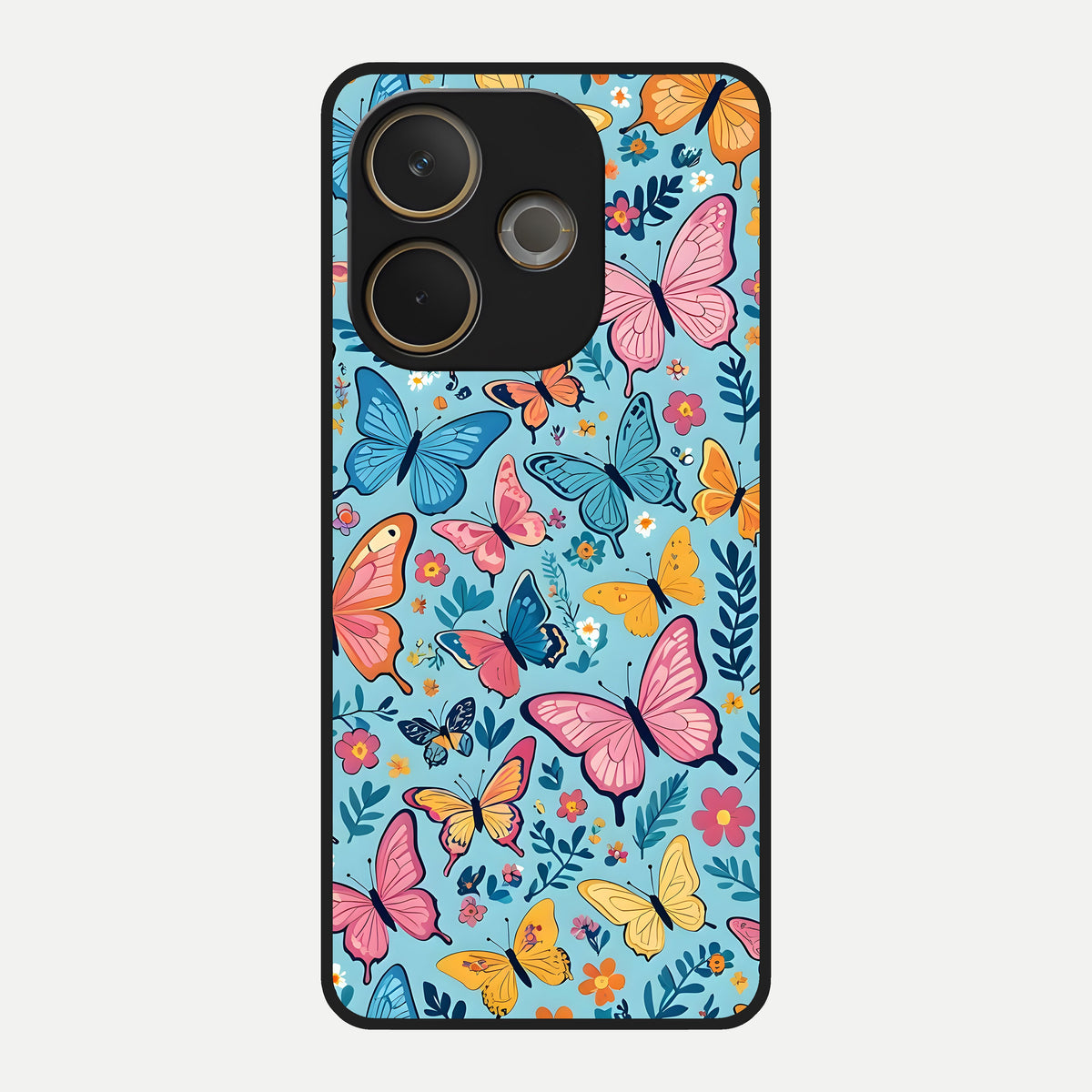  Spring Wing Garden Glass Case For Oppo A5 Pro back cover – full design glossy printed glass finish