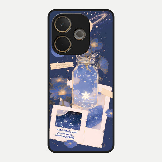  Starlit Cosmic Jar Glass Case For Oppo A5 Pro back cover – full design glossy printed glass finish