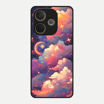  Starlit Dream Clouds Glass Case For Oppo A5 Pro back cover – full design glossy printed glass finish