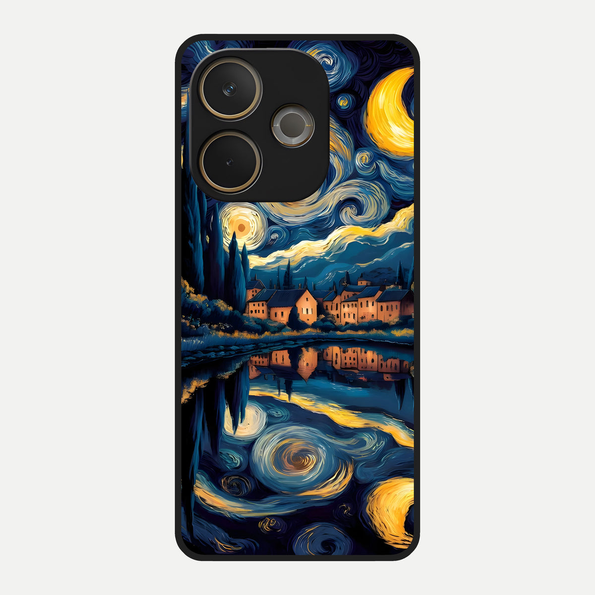  Starry Sky Serenity Glass Case For Oppo A5 Pro back cover – full design glossy printed glass finish