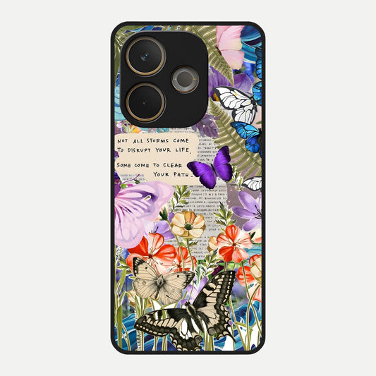  Storm Path Bloom Glass Case For Oppo A5 Pro back cover – full design glossy printed glass finish
