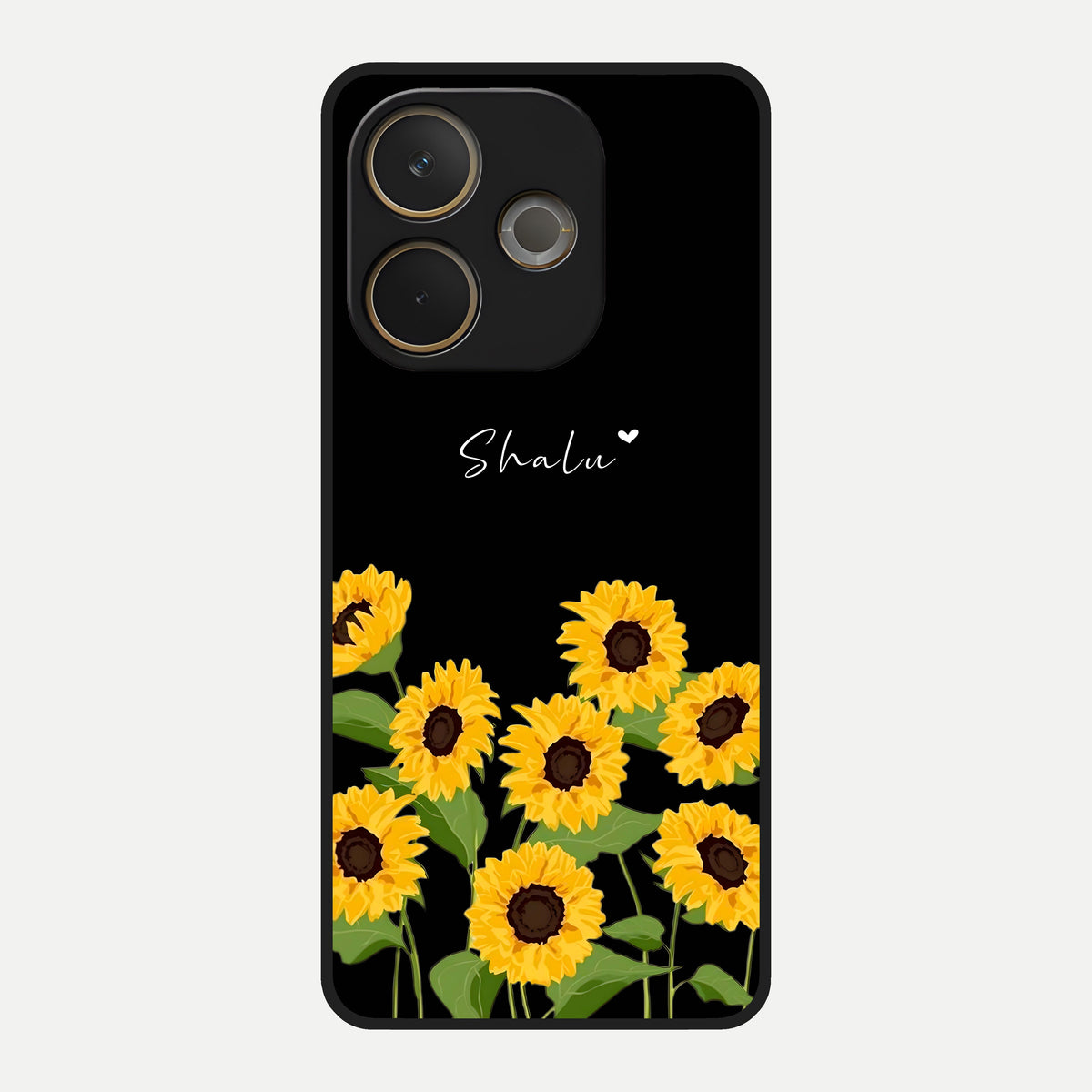  Sunflower Sky Bloom Glass Case For Oppo A5 Pro back cover – full design glossy printed glass finish