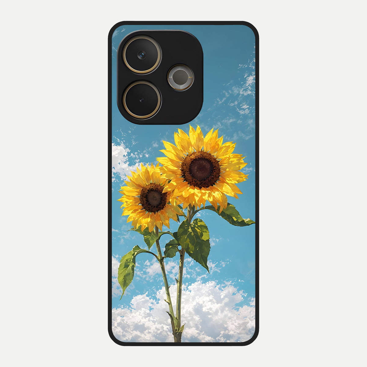  Sunlit Daisy Glow Glass Case For Oppo A5 Pro back cover – full design glossy printed glass finish