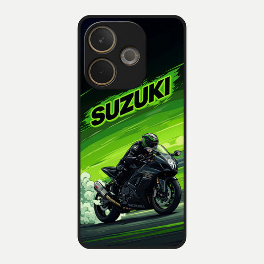  Suzuki Speed Beast Glass Case For Oppo A5 Pro back cover – full design glossy printed glass finish