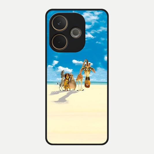  Tropical Fun Squad Glass Case For Oppo A5 Pro back cover – full design glossy printed glass finish