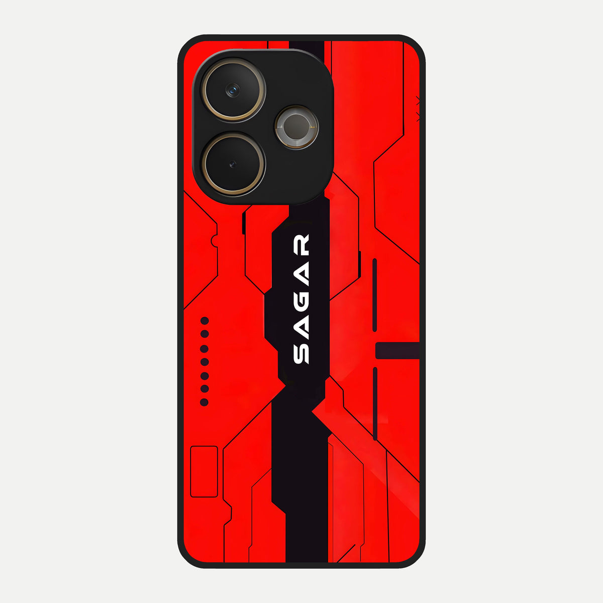  Voltage Rise CYBERPUNK Custom Name Glass Case For Oppo A5 Pro back cover – personalized glossy printed glass finish