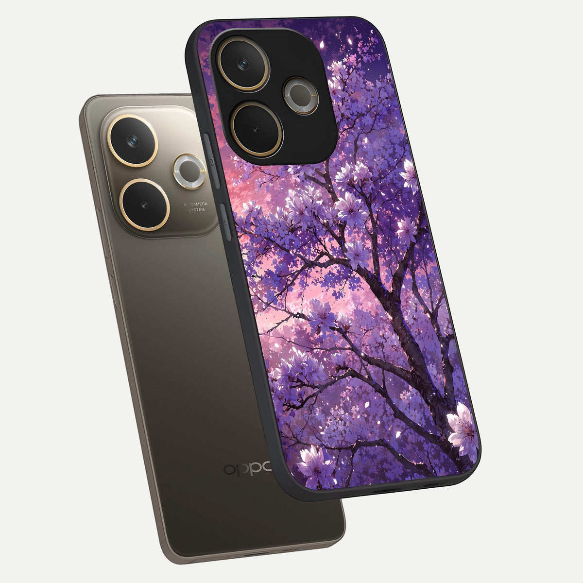  Blossom Tree phone case For Oppo A5 Pro showing premium glass back cover with detailed artwork