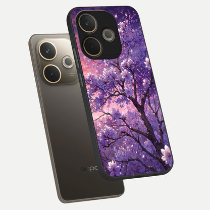  Blossom Tree phone case For Oppo A5 Pro showing premium glass back cover with detailed artwork