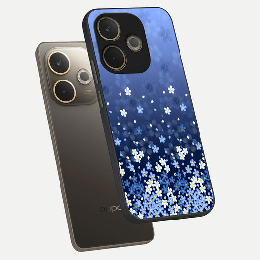  Blue Starry phone case For Oppo A5 Pro showing premium glass back cover with detailed artwork