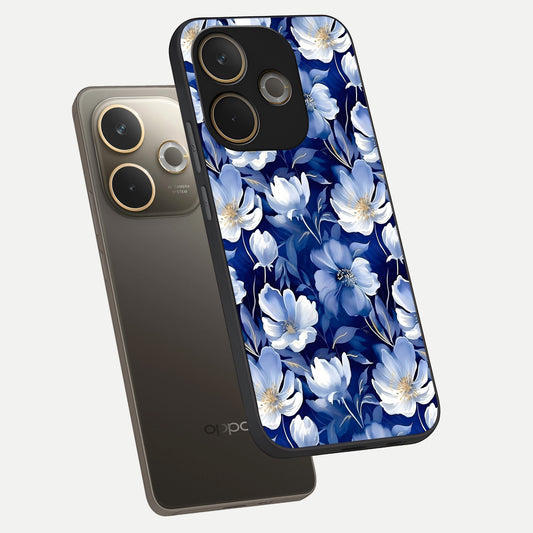 Cute Floral Patterns phone case For Oppo A5 Pro showing premium glass back cover with detailed artwork