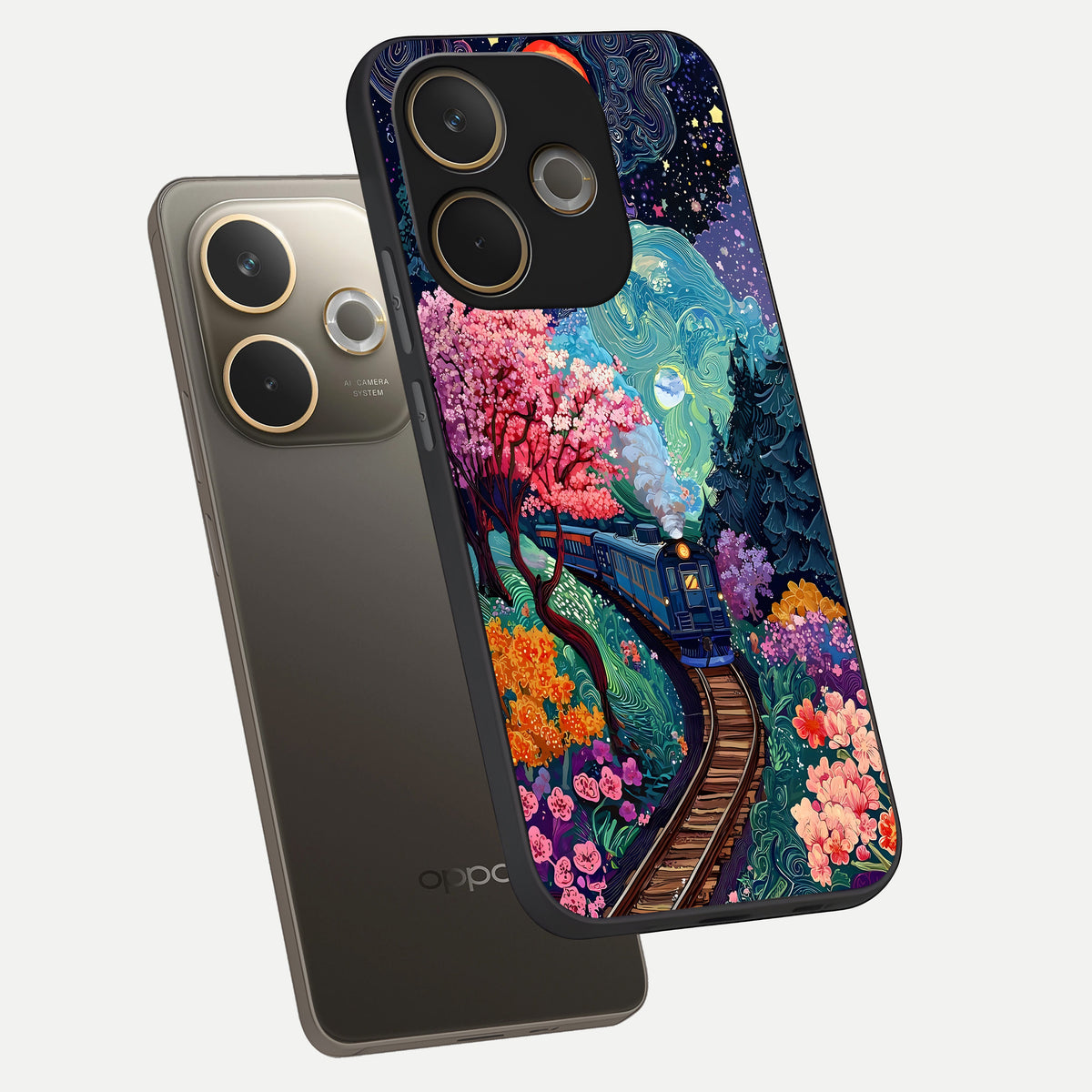  Digital Art phone case For Oppo A5 Pro showing premium glass back cover with detailed artwork