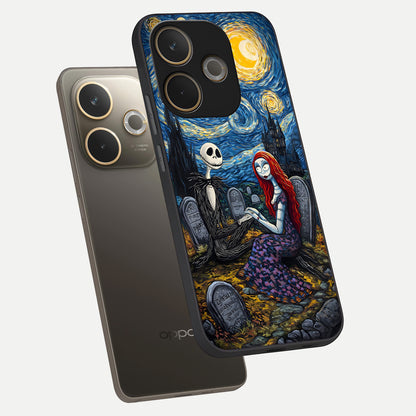  Eternal Night Love phone case For Oppo A5 Pro showing premium glass back cover with detailed artwork