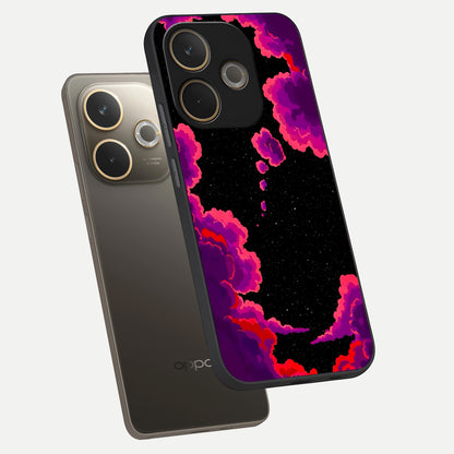  Galaxy Dream Frame phone case For Oppo A5 Pro showing premium glass back cover with detailed artwork