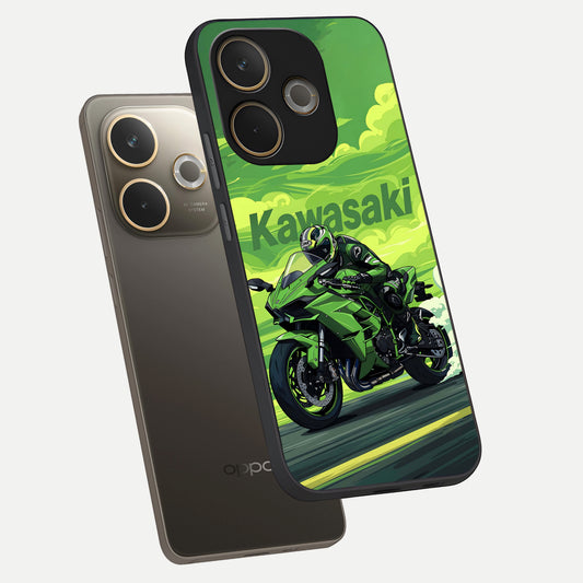  Greenery Sky phone case For Oppo A5 Pro showing premium glass back cover with detailed artwork
