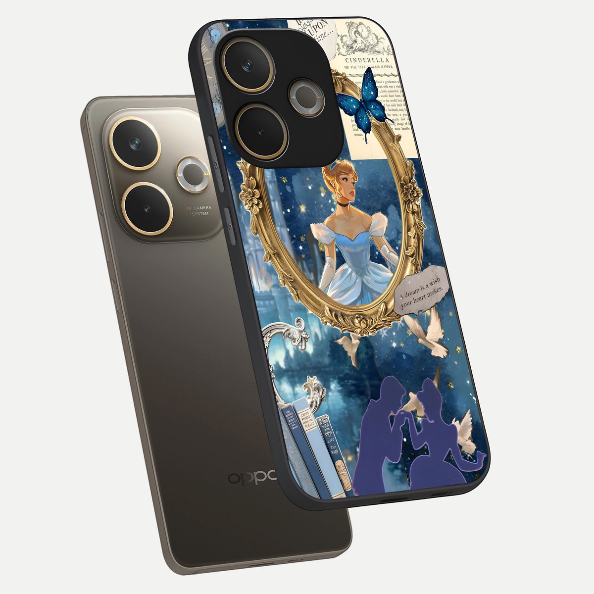 Midnight Queen phone case For Oppo A5 Pro showing premium glass back cover with detailed artwork
