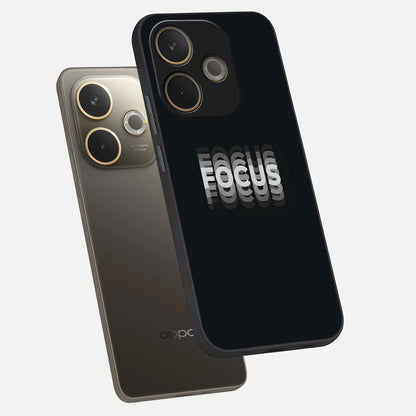  Mono Focus Vision phone case For Oppo A5 Pro showing premium glass back cover with detailed artwork