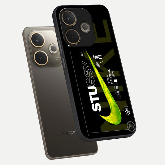  Neon Street Edition phone case For Oppo A5 Pro showing premium glass back cover with detailed artwork