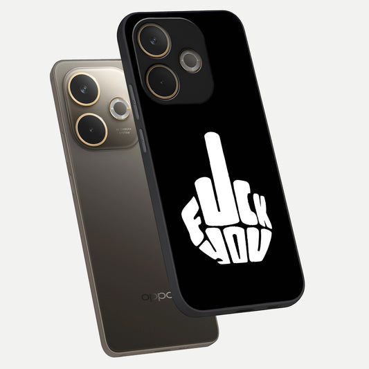  Rebel Mode On phone case For Oppo A5 Pro showing premium glass back cover with detailed artwork