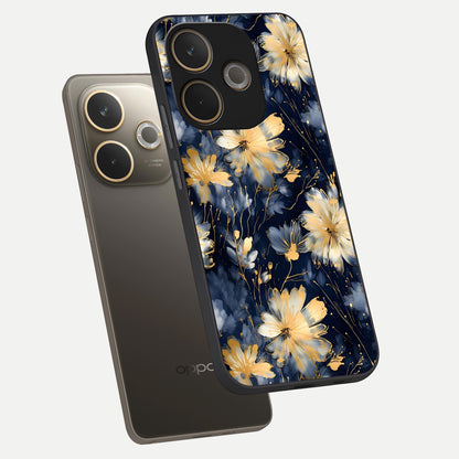  Royal Petal Dream phone case For Oppo A5 Pro showing premium glass back cover with detailed artwork
