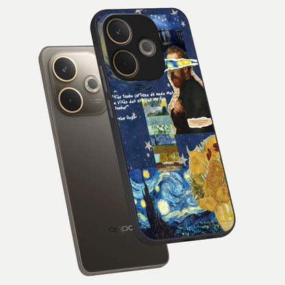  Starry Dream Vision phone case For Oppo A5 Pro showing premium glass back cover with detailed artwork