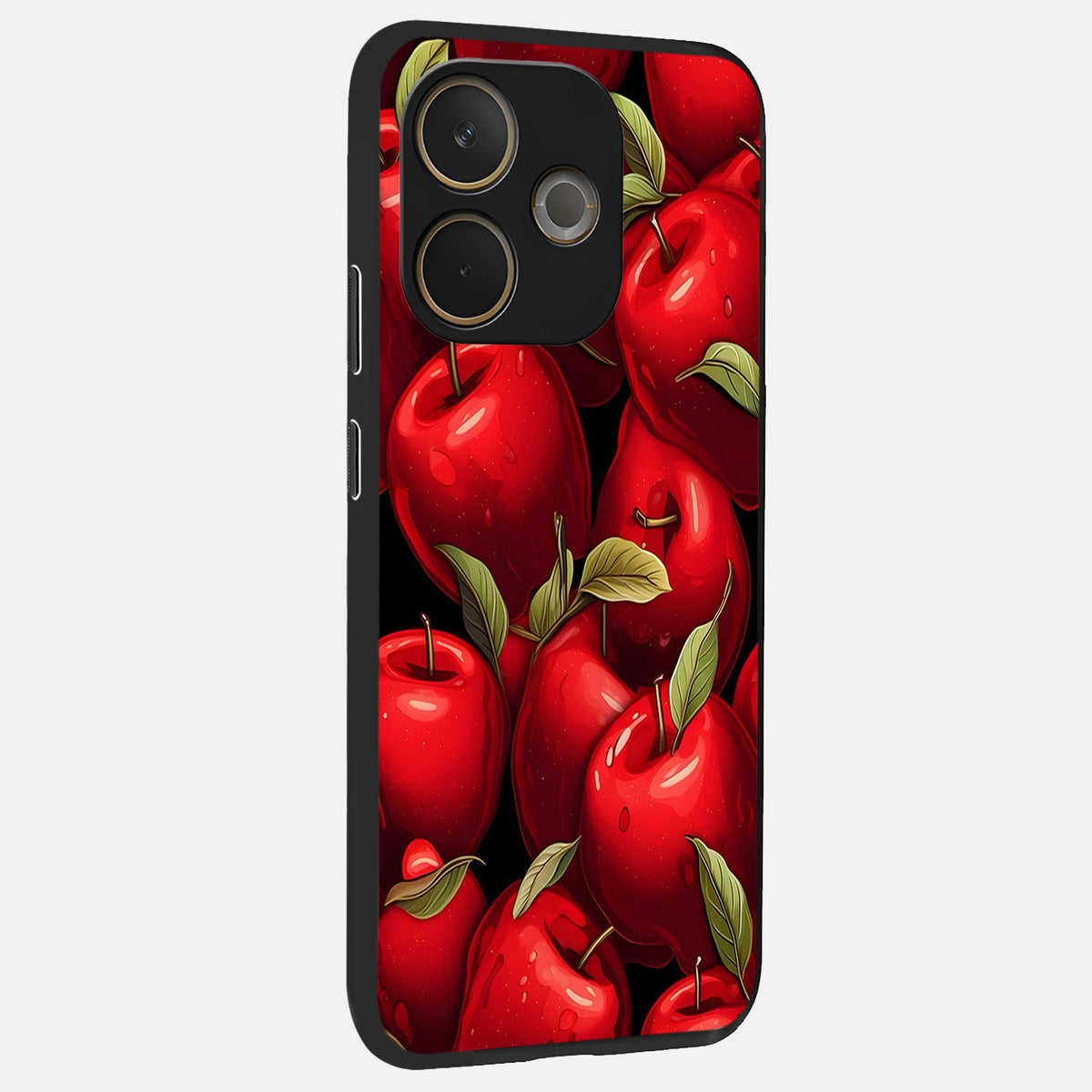  Apple Pattern back cover For Oppo A5 Pro slim fit glass case with vibrant aesthetic design
