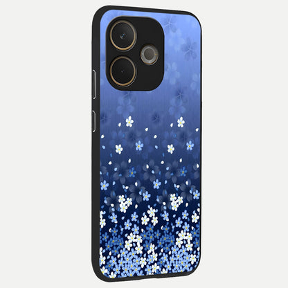  Blue Starry back cover For Oppo A5 Pro slim fit glass case with vibrant aesthetic design