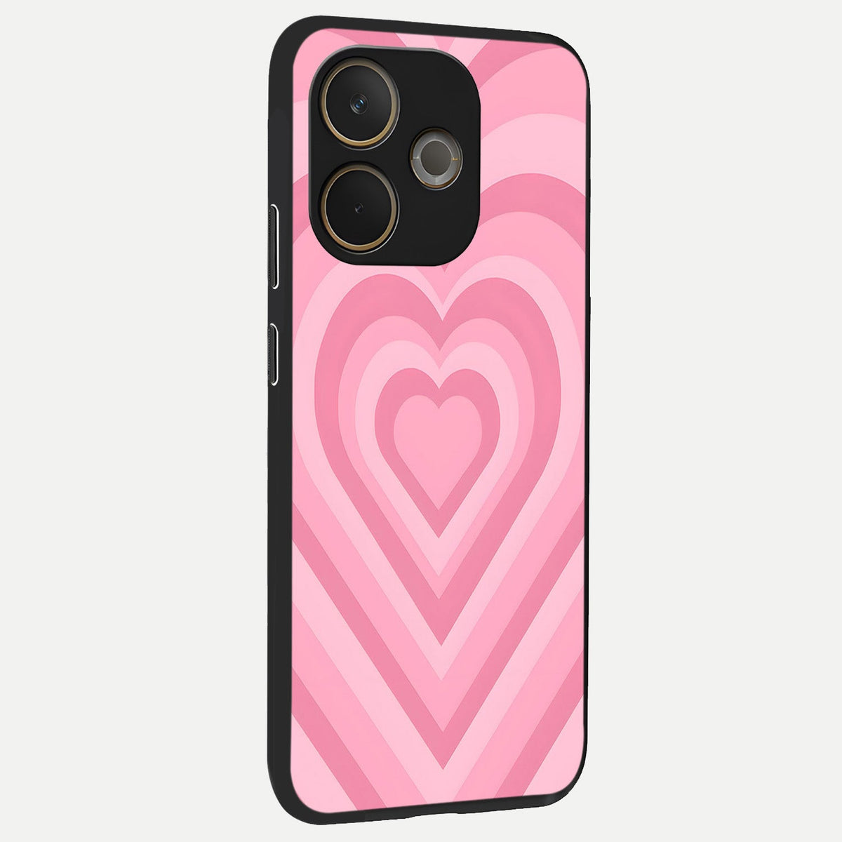  Blush Heart Waves back cover For Oppo A5 Pro slim fit glass case with vibrant aesthetic design