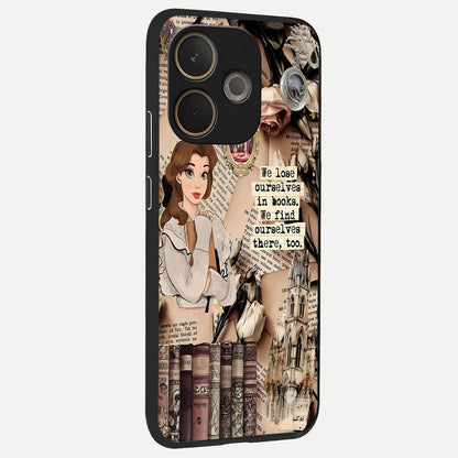  Bookish Dream World back cover For Oppo A5 Pro slim fit glass case with vibrant aesthetic design