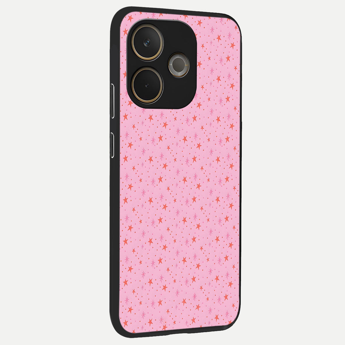  Cosmic Pink Sparkle back cover For Oppo A5 Pro slim fit glass case with vibrant aesthetic design