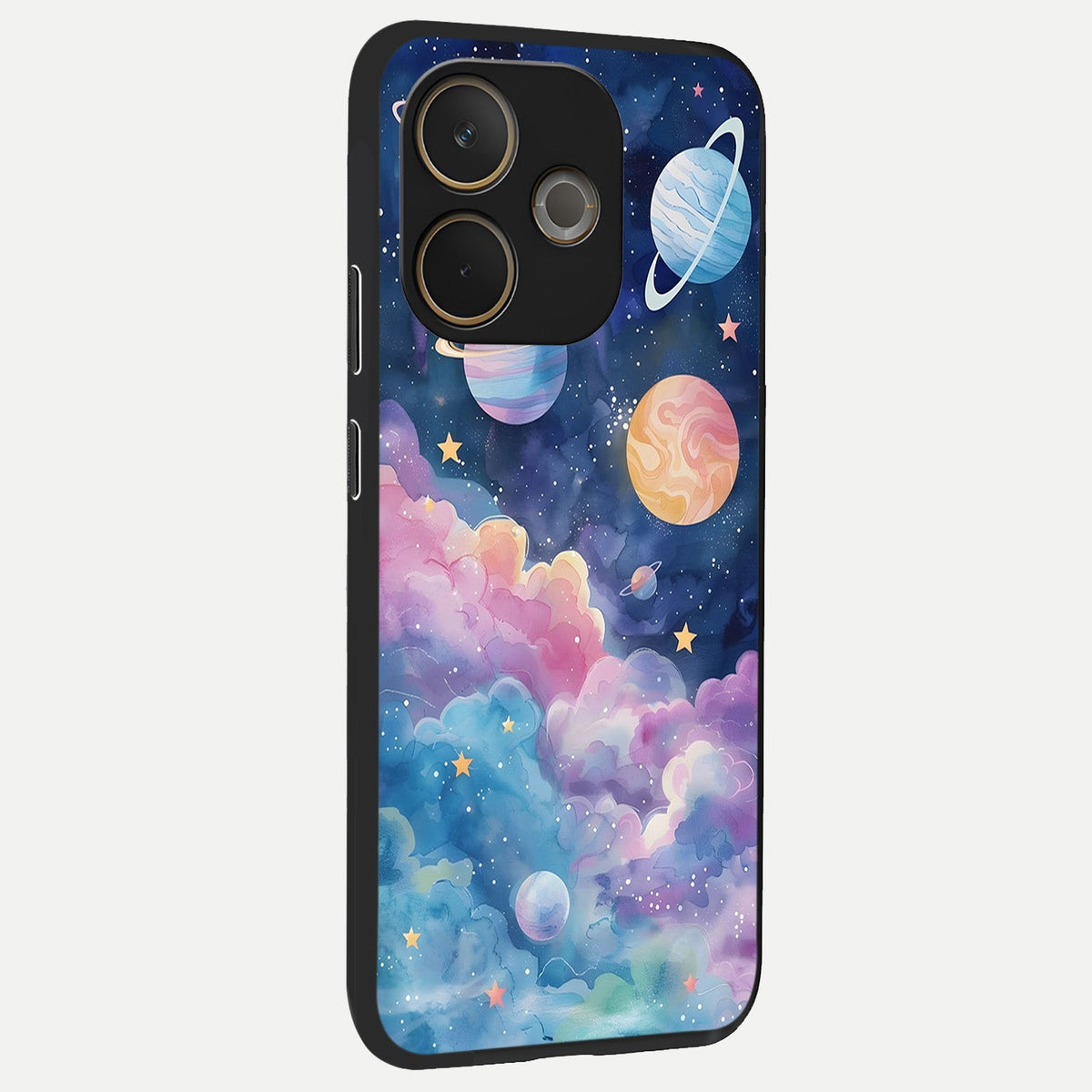  Cosmic Planet Dreams back cover For Oppo A5 Pro slim fit glass case with vibrant aesthetic design