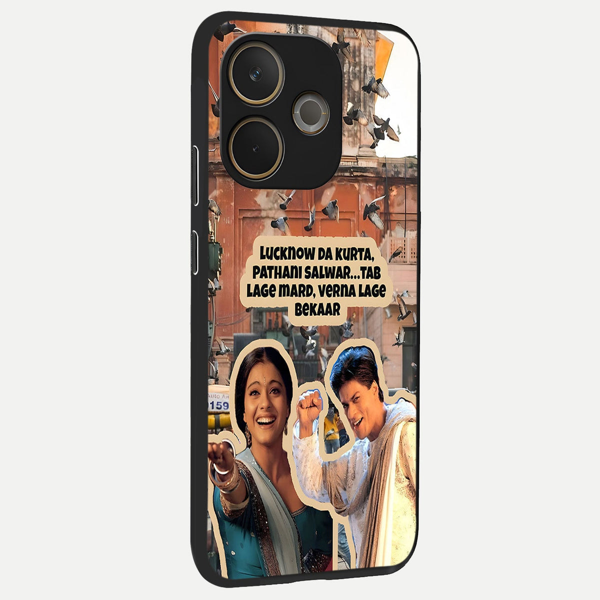  Desi Retro Vibes back cover For Oppo A5 Pro slim fit glass case with vibrant aesthetic design