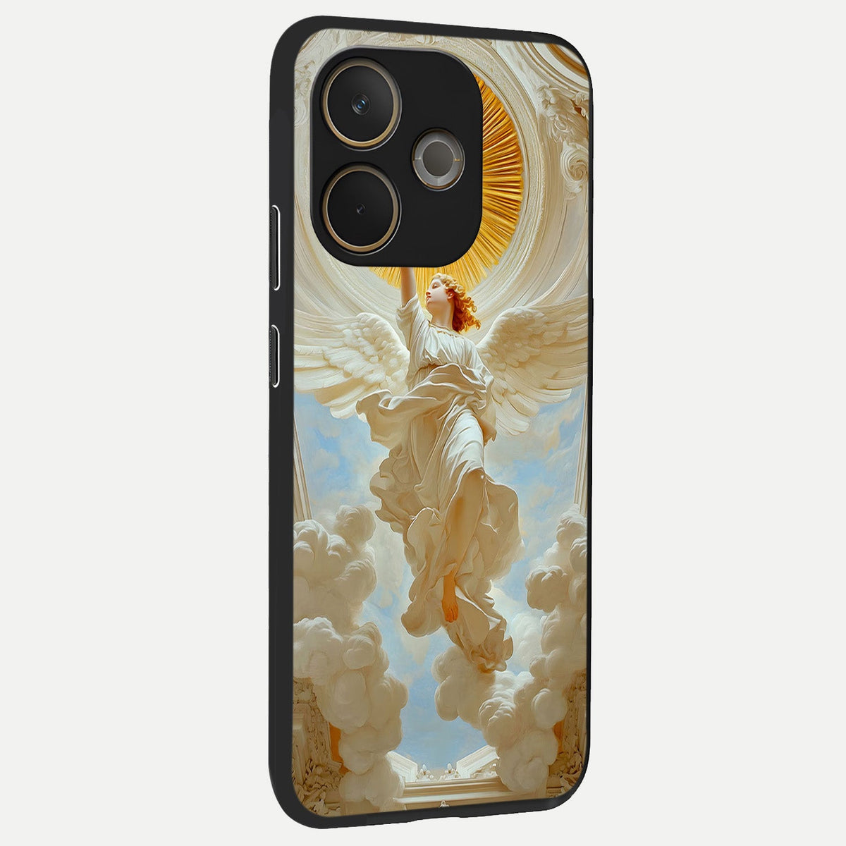  Divine Light Angel back cover For Oppo A5 Pro slim fit glass case with vibrant aesthetic design