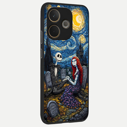  Eternal Night Love back cover For Oppo A5 Pro slim fit glass case with vibrant aesthetic design