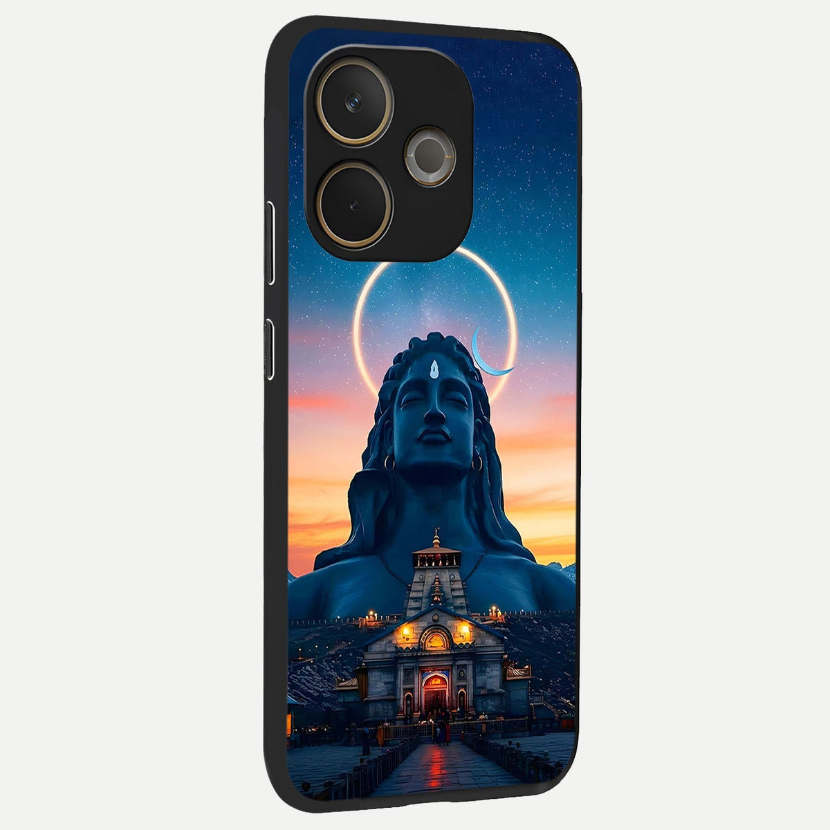  Eternal Shiva Aura back cover For Oppo A5 Pro slim fit glass case with vibrant aesthetic design