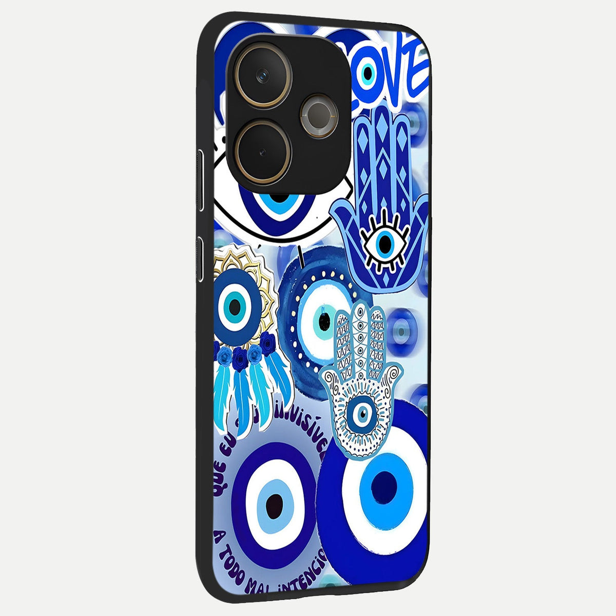  Evil Eyes Dream back cover For Oppo A5 Pro slim fit glass case with vibrant aesthetic design