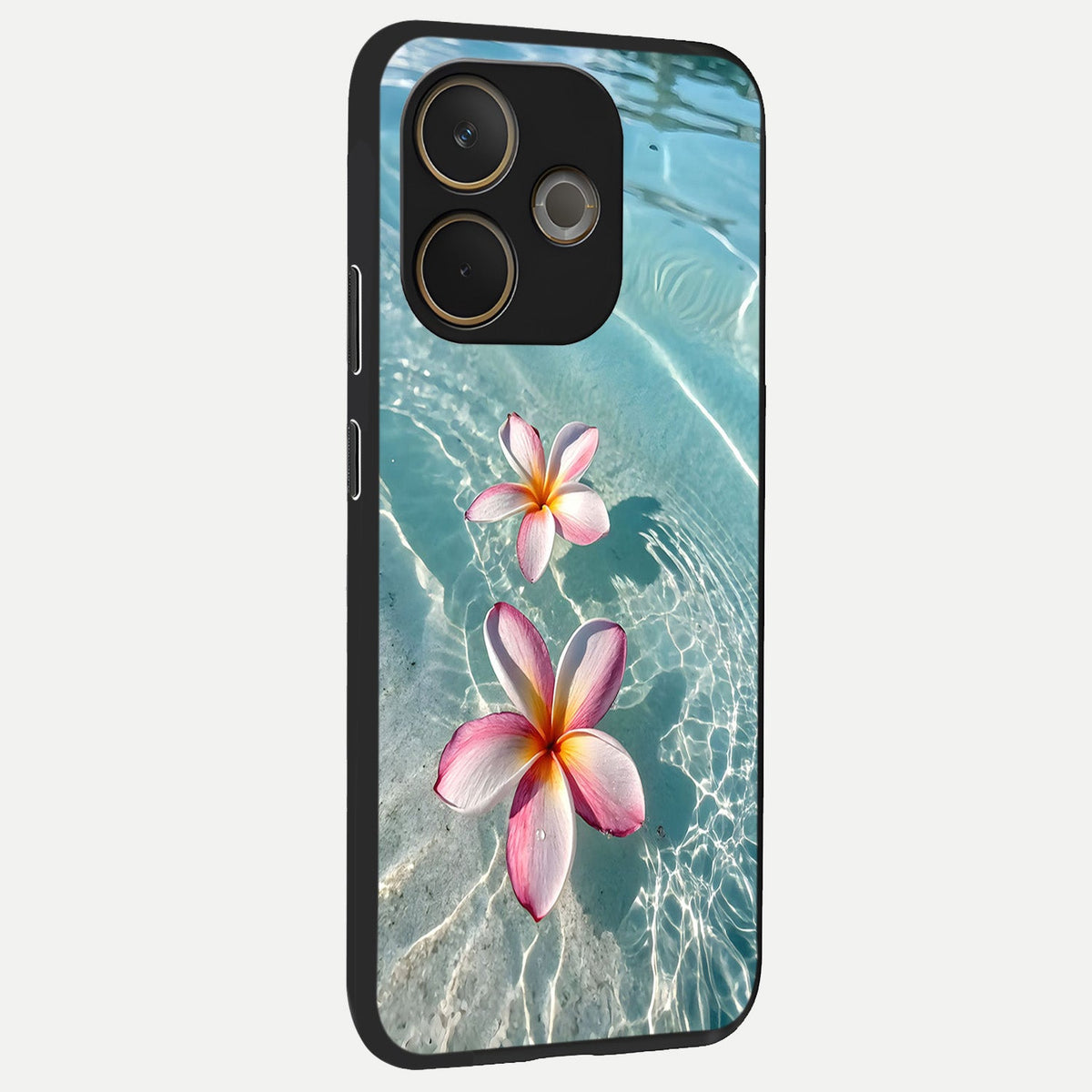  Floating Bloom Bliss back cover For Oppo A5 Pro slim fit glass case with vibrant aesthetic design