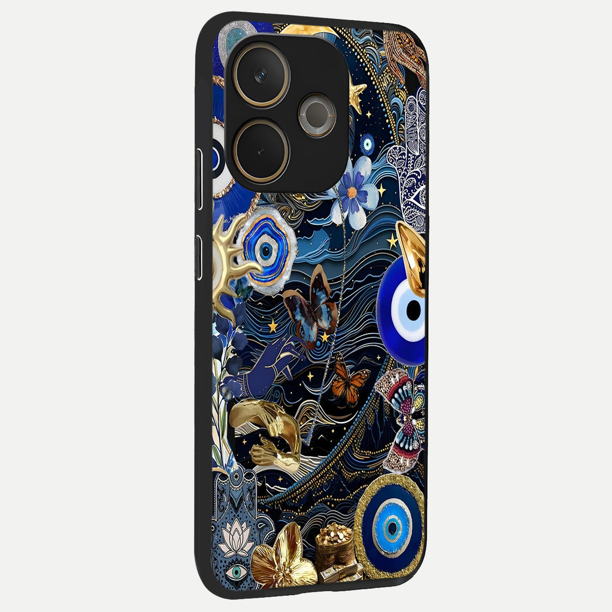  Golden Moon Magic back cover For Oppo A5 Pro slim fit glass case with vibrant aesthetic design