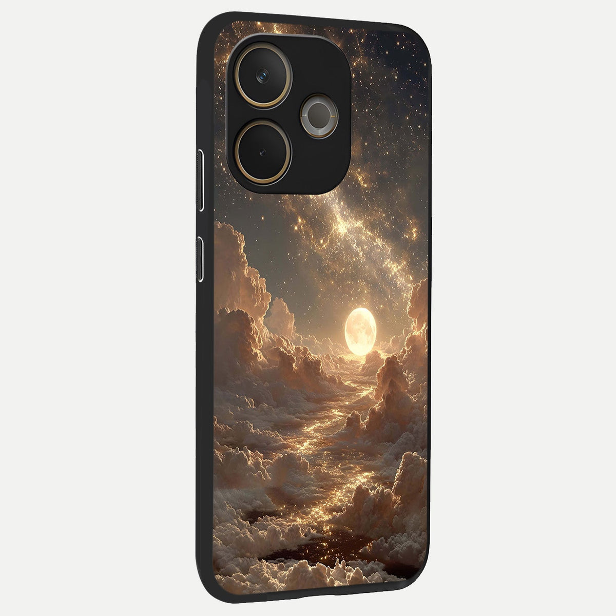  Golden Sky Dream back cover For Oppo A5 Pro slim fit glass case with vibrant aesthetic design
